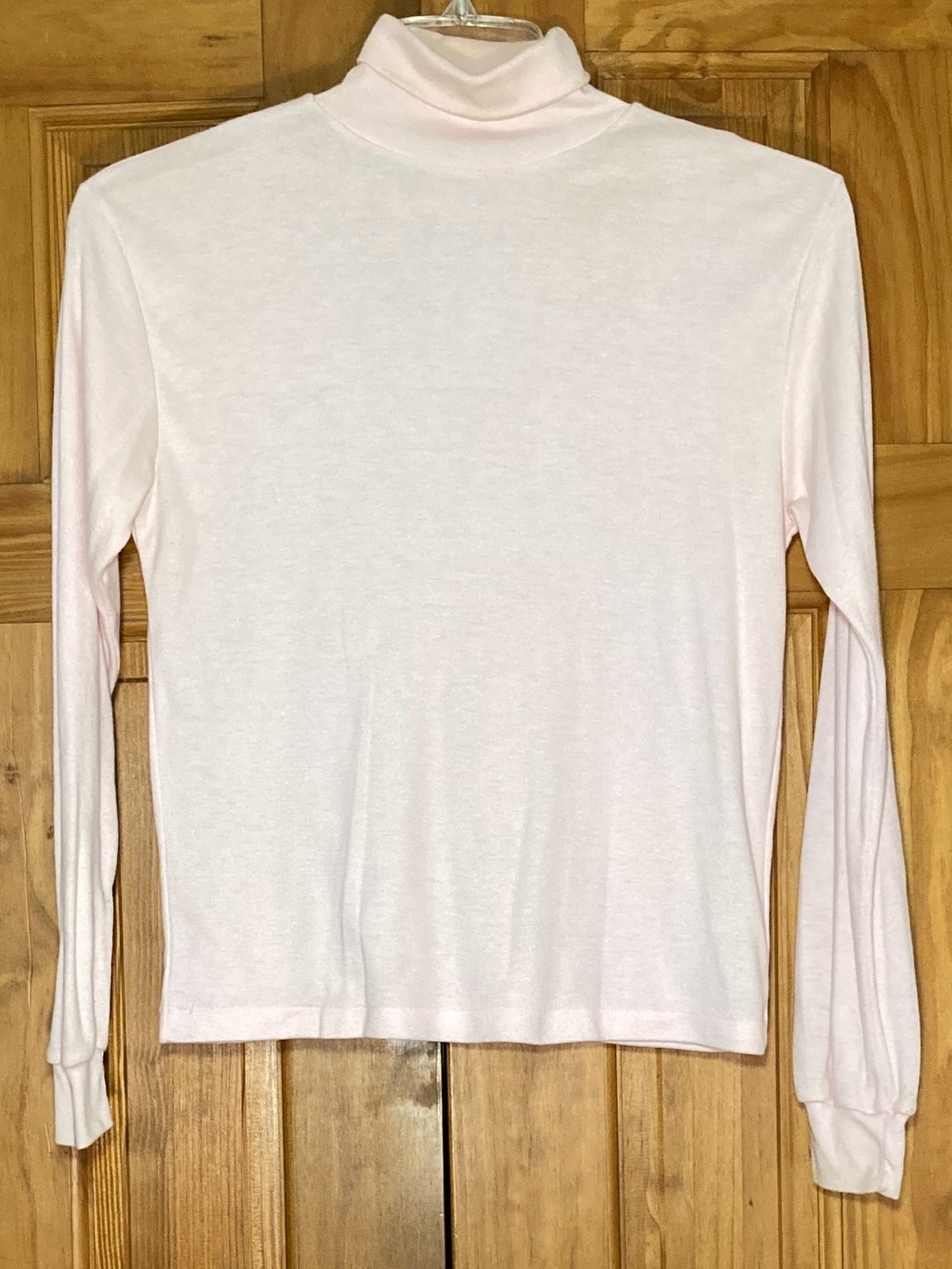 EUC San Giovani Vintage 80s Turtleneck Top Long Sleeve Blouse Pink Size L Large